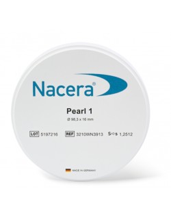 Nacera® Pearl 1 (white translucent)  98.3 mm